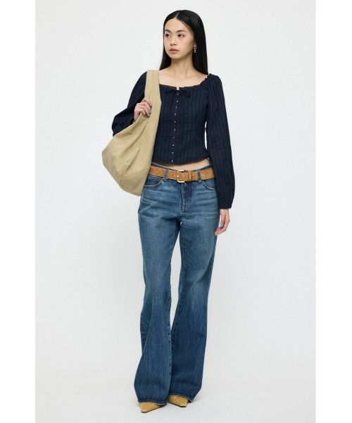 MOUSSY（マウジー） ブラウス シャツ 「26年SS新作」LACE TRIMMED