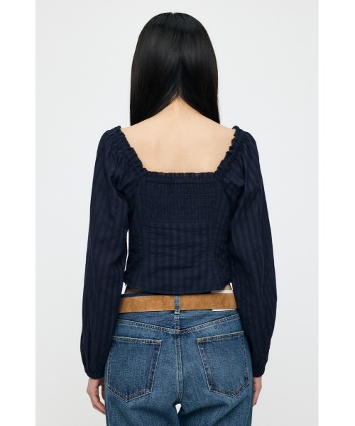 moussy ブラウス MOUSSY | OPEN NECK GATHER ブラウス (シャツ・ブラウス ) |SHEL'TTER