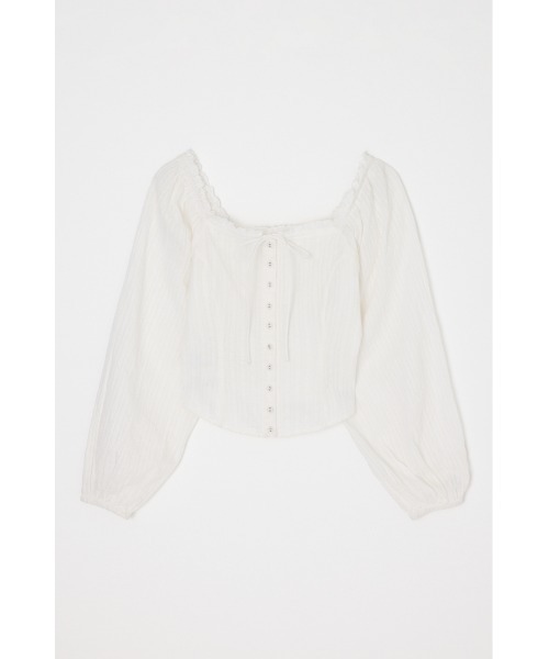 MOUSSY（マウジー） ブラウス シャツ 「26年SS新作」LACE TRIMMED
