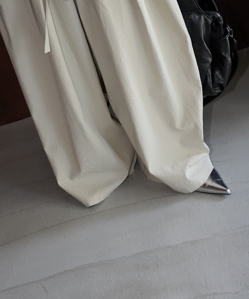 ワイドパンツ パンツ リラックスタックワイドパンツ chw26s109 レディース メンズの画像