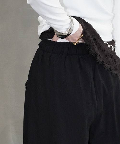 ワイドパンツ パンツ リラックスタックワイドパンツ chw26s109 レディース メンズの画像