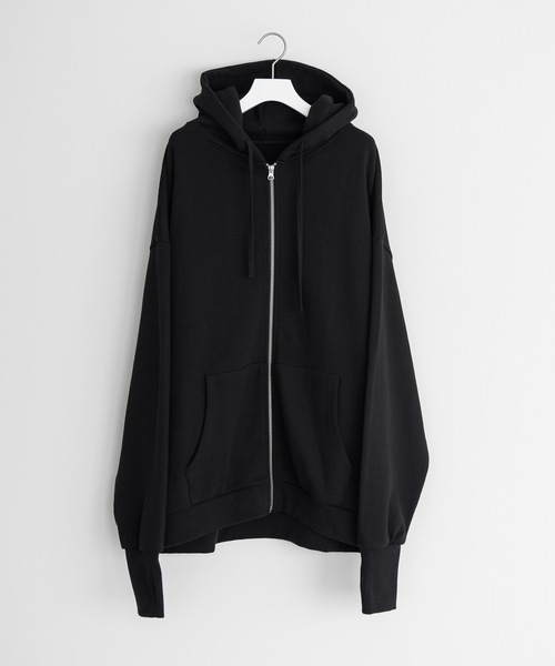 「remer」 ジップアップパーカー MEDIUM ダークグレー メンズ_画像3