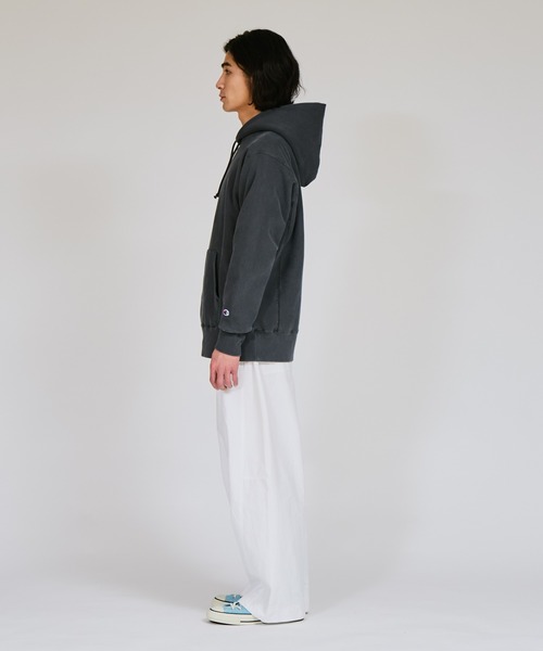 「Champion」 プルオーバーパーカー MEDIUM オリーブ メンズの画像
