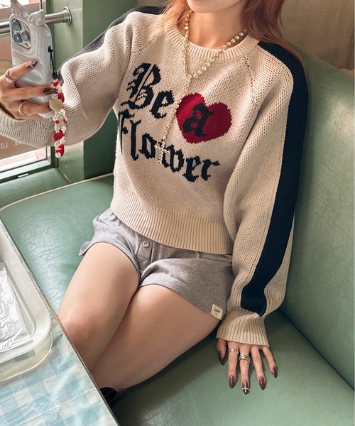 「sedacle girl」 長袖ニット SMALL ホワイト系その他 レディース_画像4