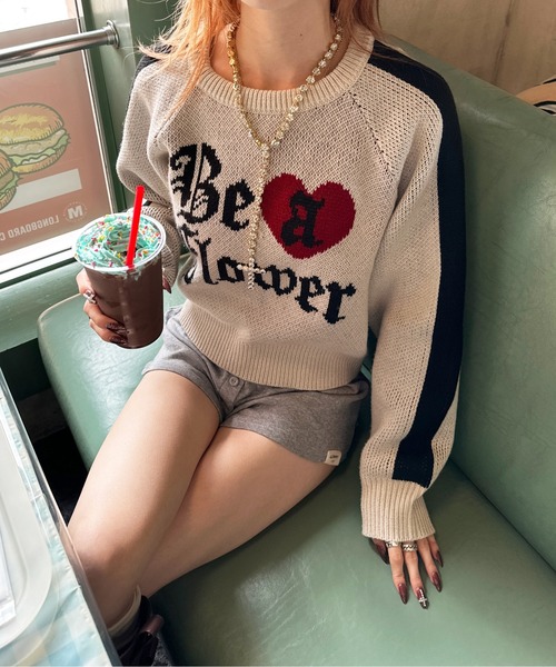 「sedacle girl」 長袖ニット SMALL ホワイト系その他 レディース_画像5