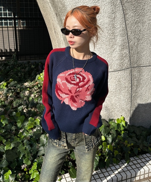 「sedacle girl」 長袖ニット SMALL ホワイト系その他 レディース_画像9