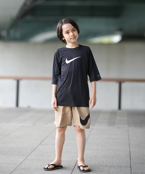 黒 波型裾 タンクトップ 130 NIKE（ナイキ） 水着 キッズ 水着 海パン トランクス サーフパンツ
