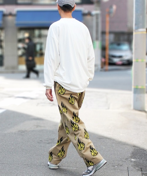 HUF（ハフ） イージーパンツ L オートミール メンズ : ZOZOTOWN Yahoo 