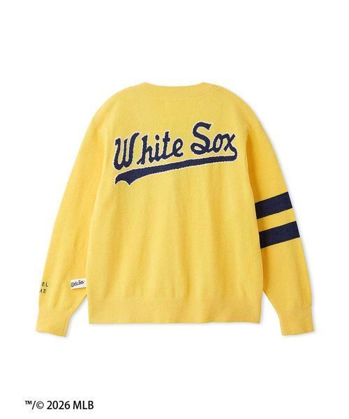 SNIDEL  イエロー ルームウェア　MLB コラボ SNIDEL HOME パジャマ ルームウェア 「MLB」ニットカーディガン