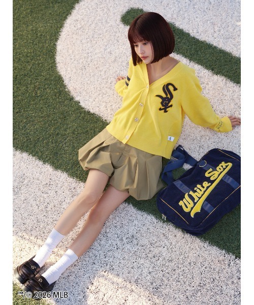 SNIDEL HOME パジャマ ルームウェア 「MLB」ニットカーディガン