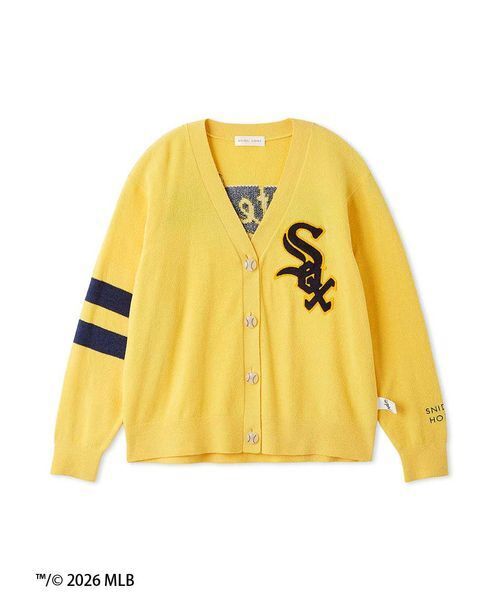 SNIDEL  イエロー ルームウェア　MLB コラボ SNIDEL HOME パジャマ ルームウェア 「MLB」ニットカーディガン