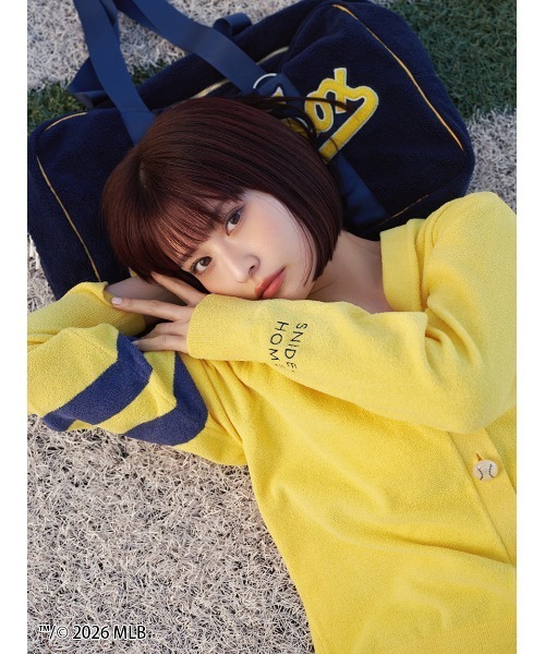 SNIDEL HOME パジャマ ルームウェア 「MLB」ニットカーディガン
