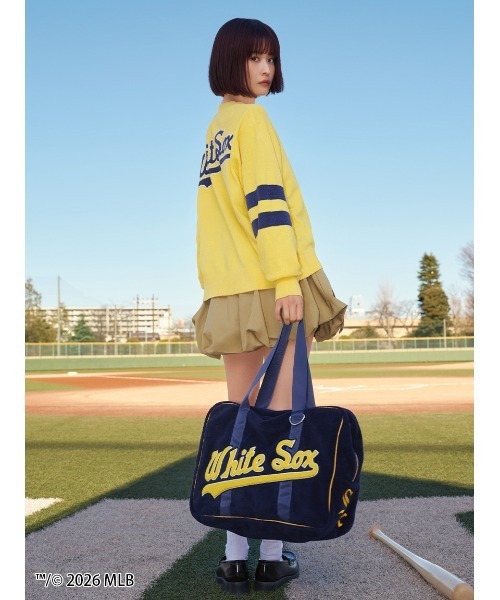 SNIDEL HOME パジャマ ルームウェア 「MLB」ニットカーディガン