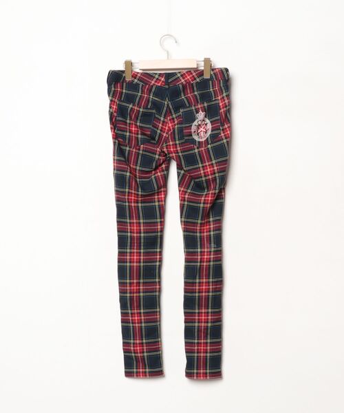 「GUILD PRIME」 スキニーパンツ 34 レッド レディース_画像2