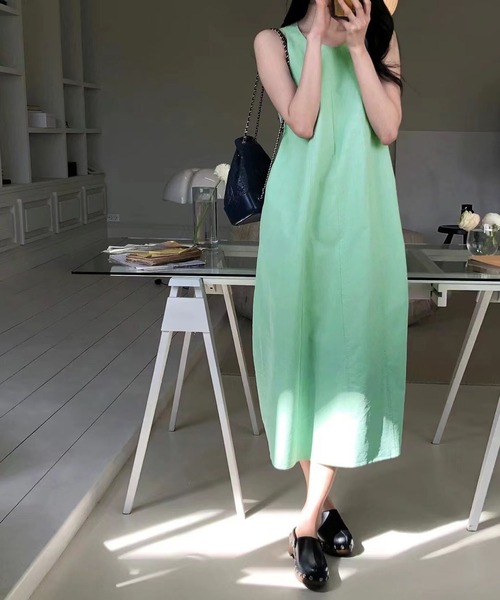 「MAISON DE THERESE」 ノースリーブワンピース FREE ホワイト レディース_画像8