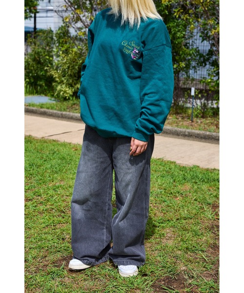 「AIRWALK」 長袖Tシャツ LL 杢グレー メンズ_画像7