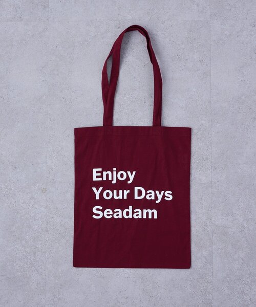 SEADAM トートバッグ 「WEB限定」「SEADAM」メッセージプリントトート