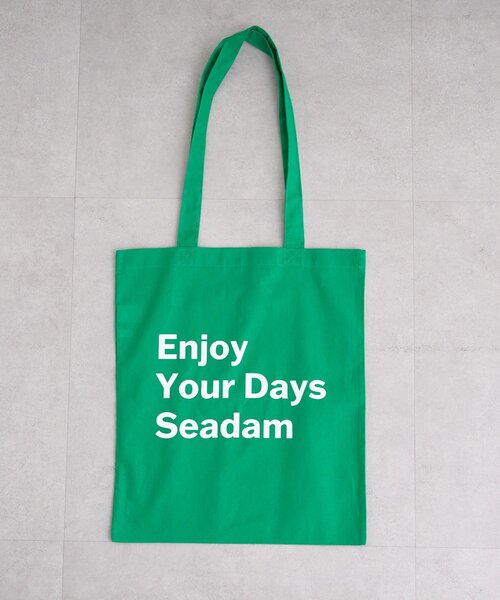 SEADAM トートバッグ 「WEB限定」「SEADAM」メッセージプリントトート