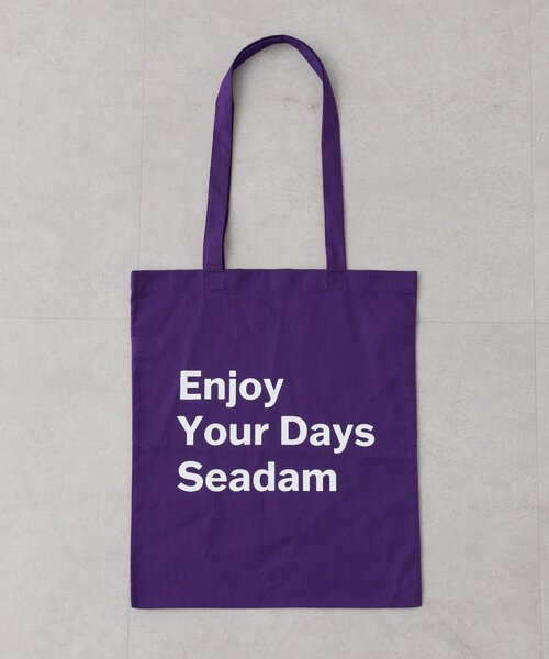 SEADAM トートバッグ 「WEB限定」「SEADAM」メッセージプリントトート SEADAM トートバッグ 「WEB限定」「SEADAM」メッセージプリントトート