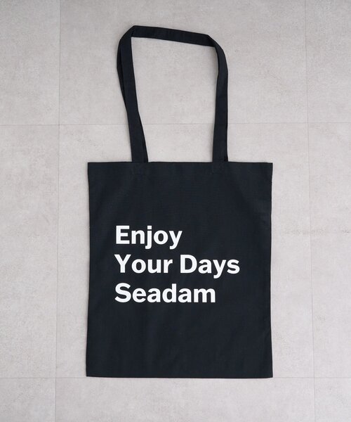 SEADAM トートバッグ 「WEB限定」「SEADAM」メッセージプリントトート