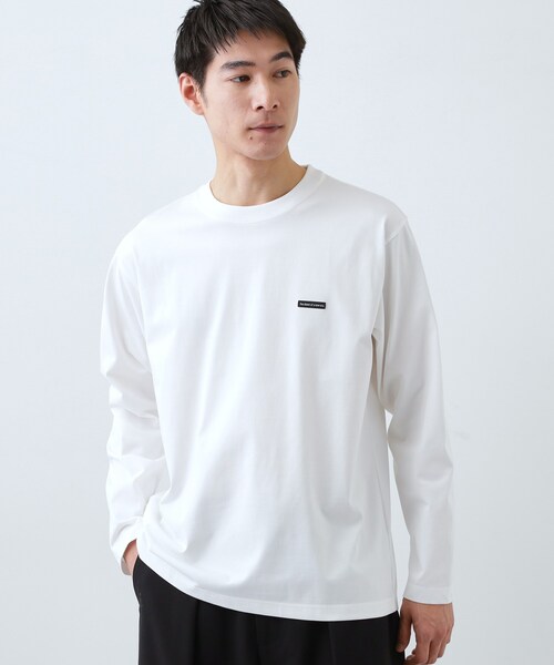 【オフホワイト（15）】ホルターネックカットソー THE SHOP TK tシャツ 「スタイルを選ばず着られる」ワンポイント 長袖T
