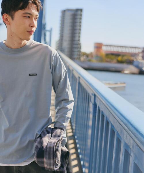 THE SHOP TK tシャツ 「スタイルを選ばず着られる」ワンポイント 長袖T