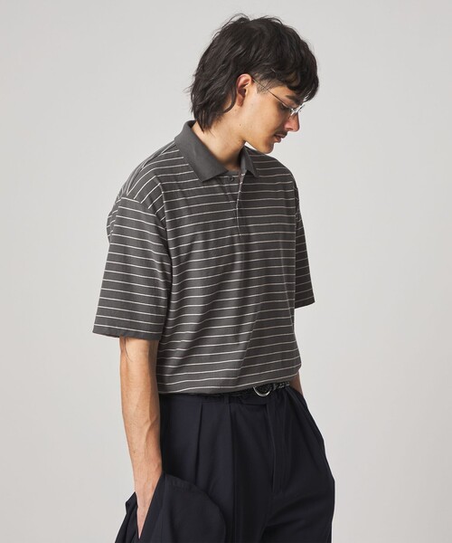 STEVEN ALAN（スティーブンアラン） ポロシャツ ツイスト ボーダー