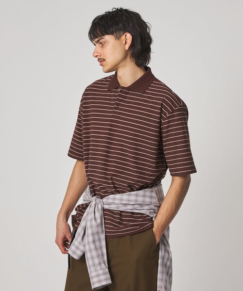 STEVEN ALAN（スティーブンアラン） ポロシャツ ツイスト ボーダー