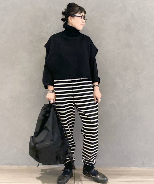 「JOURNAL STANDARD LUXE」 イージーパンツ FREE ブラック系その他 レディース_画像9