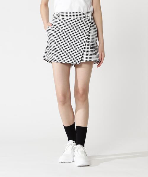 パンツ 綿ライクNY/PUハイストレッチラップ風ショートパンツ レディース