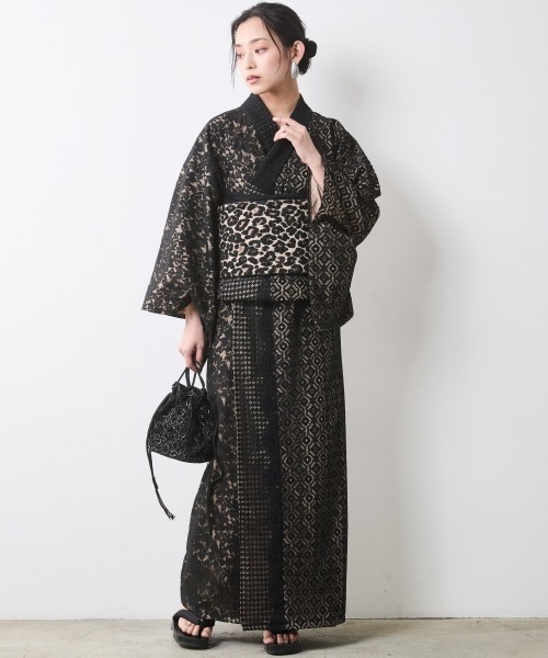 CHIC STYLE（シックスタイル） 浴衣 レオパードジャガードつくり帯