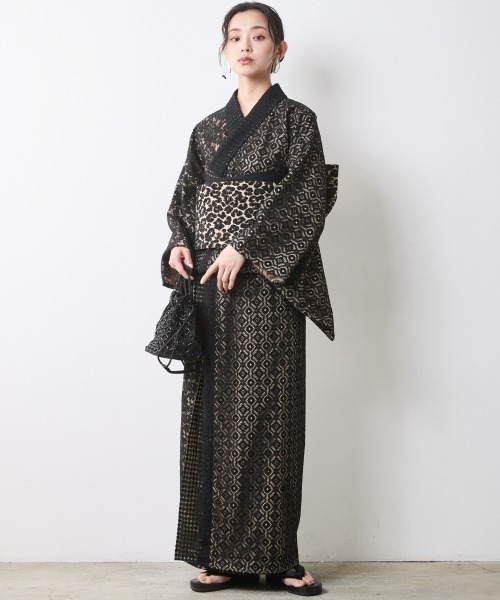 CHIC STYLE（シックスタイル） 浴衣 レオパードジャガードつくり帯