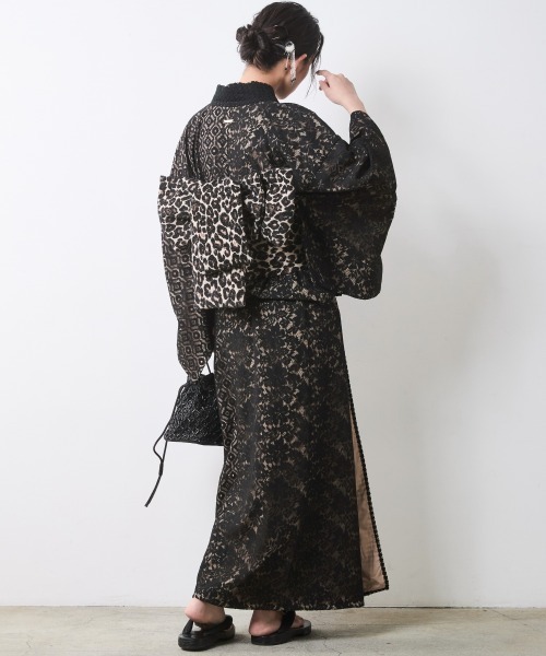 CHIC STYLE（シックスタイル） 浴衣 レオパードジャガードつくり帯