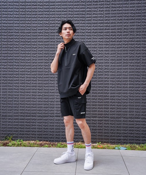 tシャツ (RM)「LUXE/R GOLF」ストレッチ クロス ハーフジップ プル