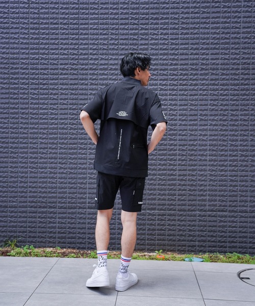 tシャツ (RM)「LUXE/R GOLF」ストレッチ クロス ハーフジップ プル