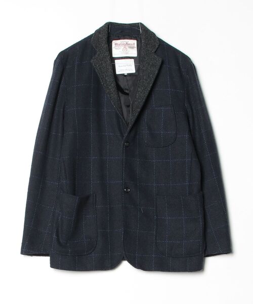 HARRIS TWEED（ハリスツイード） チェック柄テーラードジャケット 