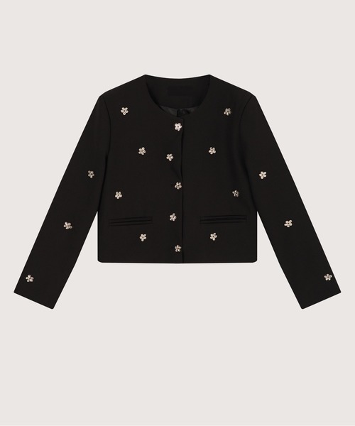LA POMME petit（ラポミ・プチ） セットアップ Silver Flower Motif