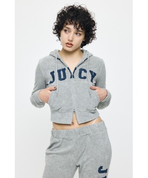 MOUSSY（マウジー） トレーナー スウェット JC TERRY CLOTH ジップフ