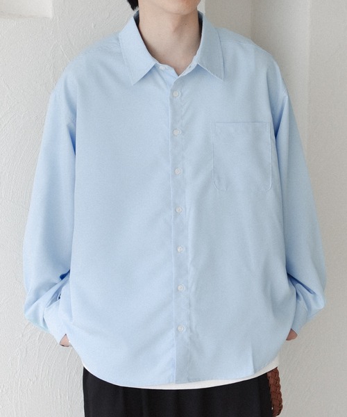 「epnok」 長袖シャツ LARGE チャコールグレー メンズ_画像2