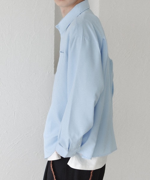 「epnok」 長袖シャツ LARGE チャコールグレー メンズ_画像3