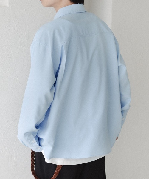 「epnok」 長袖シャツ LARGE チャコールグレー メンズ_画像4