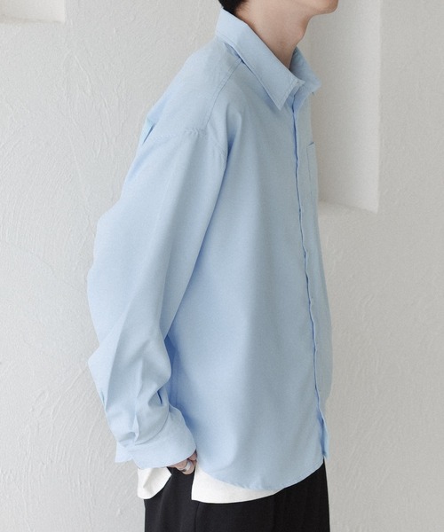 「epnok」 長袖シャツ LARGE チャコールグレー メンズ_画像5