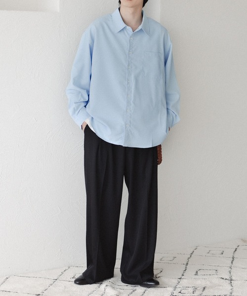 「epnok」 長袖シャツ LARGE チャコールグレー メンズ_画像6