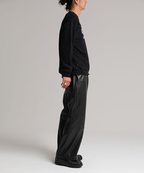 Savage スウェット トレーナー ブラック DELUXE（デラックス） トレーナー スウェット DELUXE LOGO SAVAGE CREW