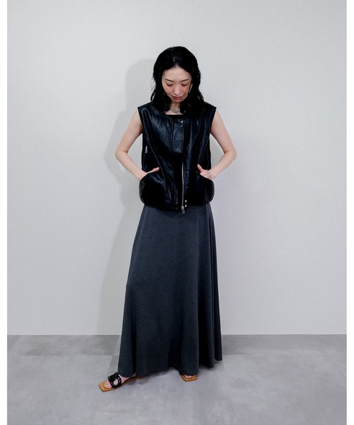 レザージャケット ライダース Fake Leather Vest レディース | Julep | 19