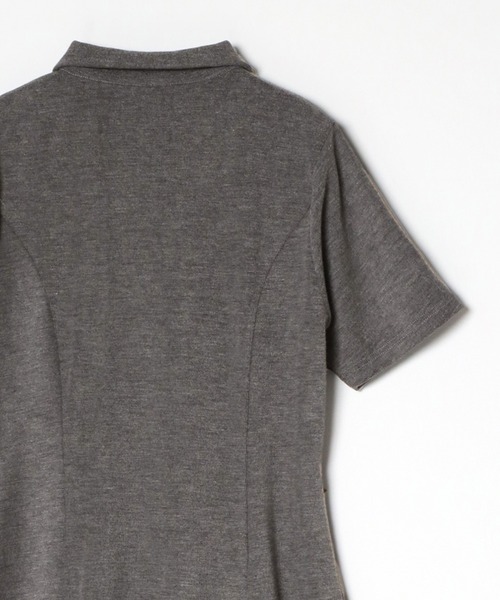 「STRETA」 半袖ワンピース M ダークグレー レディース_画像8