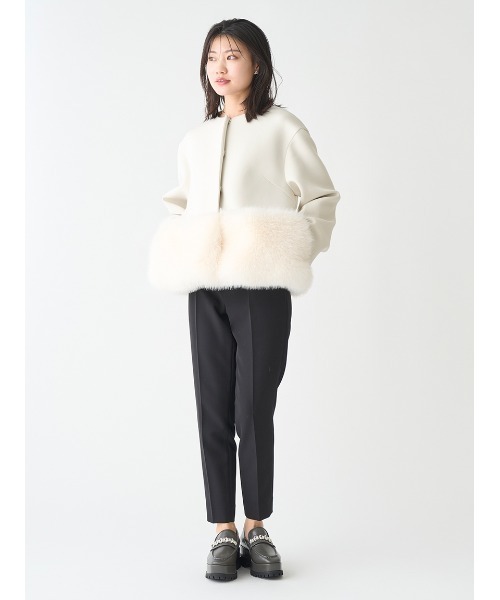 CELFORD（セルフォード） ノーカラーコート 38 グレー レディース