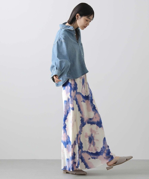 「Gready Brilliant」 「QTUME」長袖シャツ FREE サックスブルー レディース_画像5