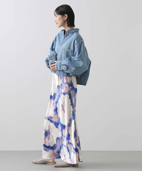 「Gready Brilliant」 「QTUME」長袖シャツ FREE サックスブルー レディース_画像7