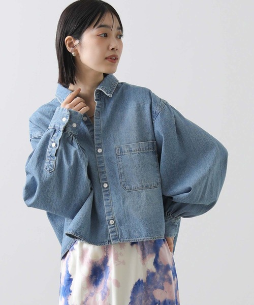「Gready Brilliant」 「QTUME」長袖シャツ FREE サックスブルー レディース_画像9